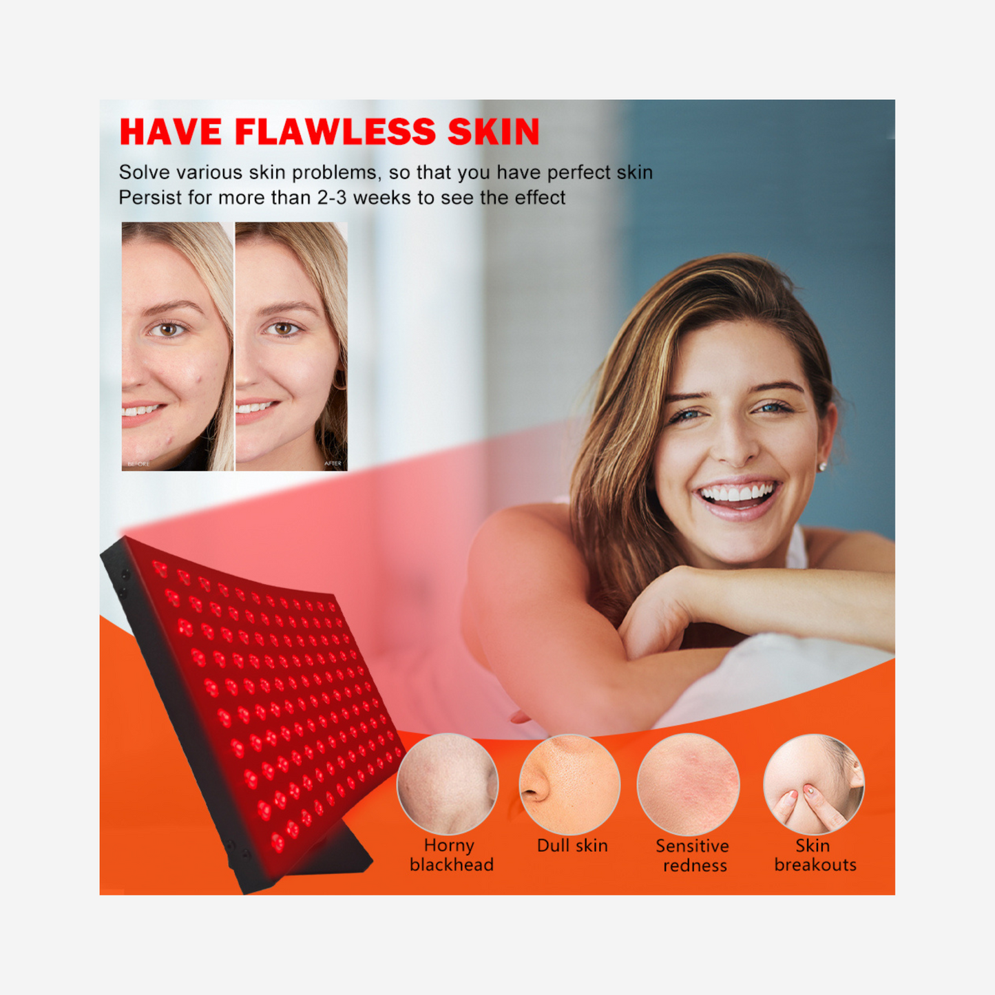 Infrared + Red Light Curved Panel