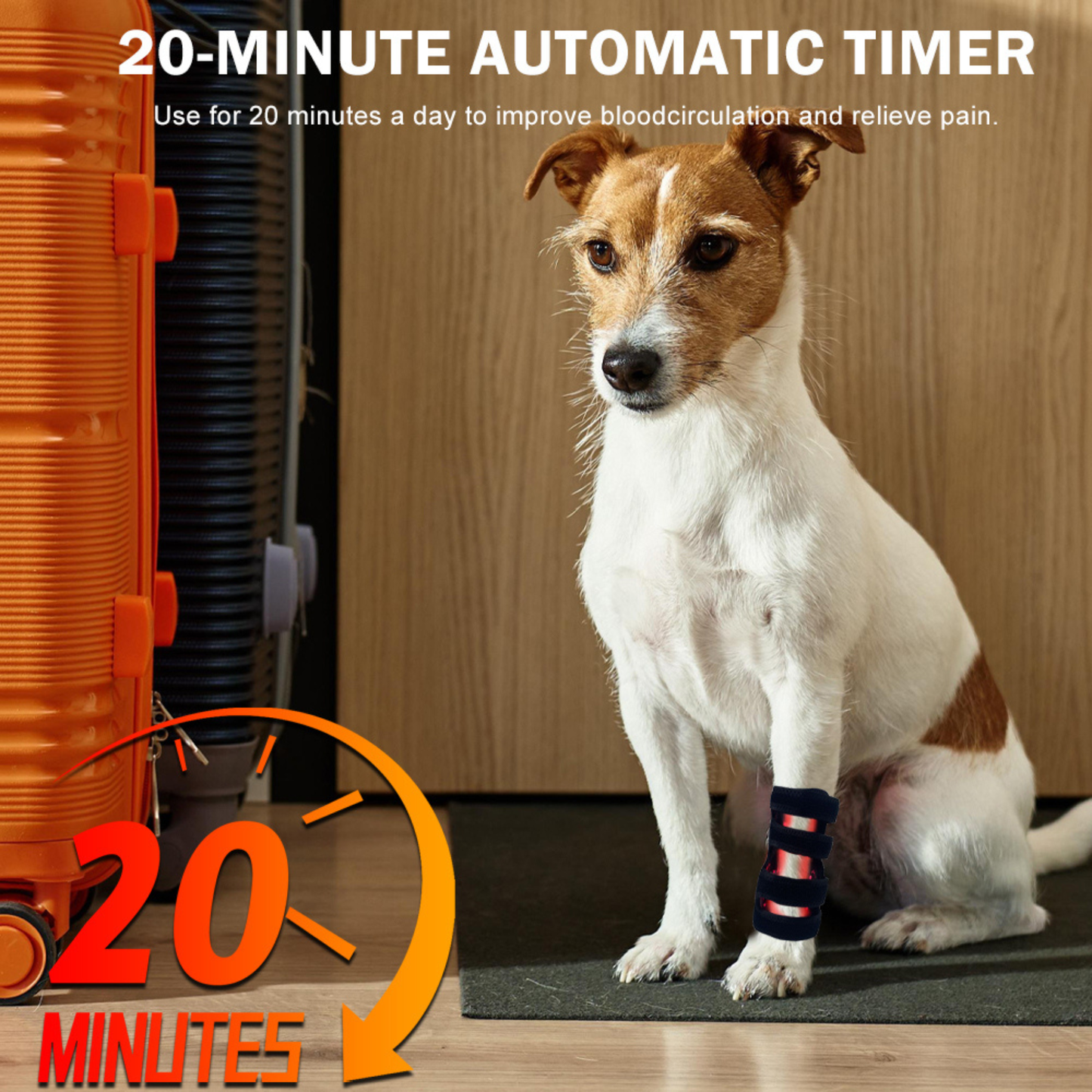 Pet Red Therapy Leg Wrap - Set of 2