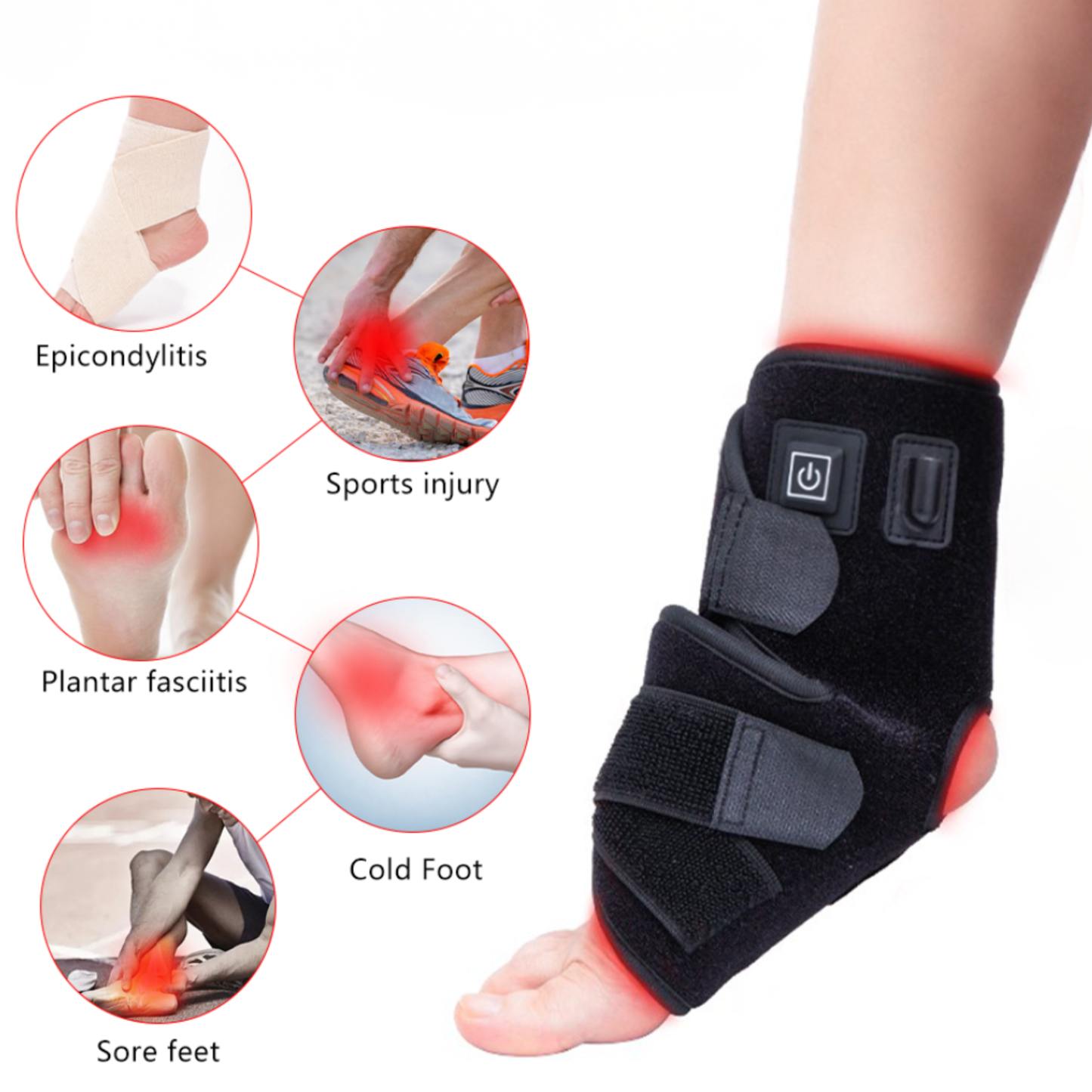 Red Light Therapy Ankle and Foot Wrap